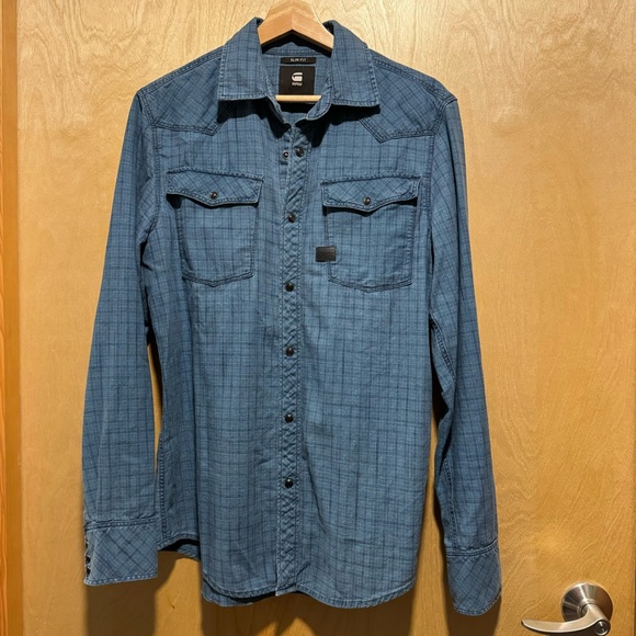 G-Star Raw 3301 Slim Long Sleeve Shirt - Picture 1 of 10